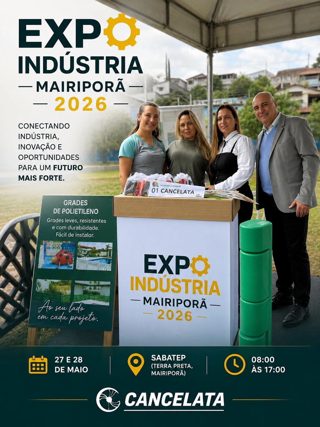 Cancelata em evento industrial com qualificação internacional
